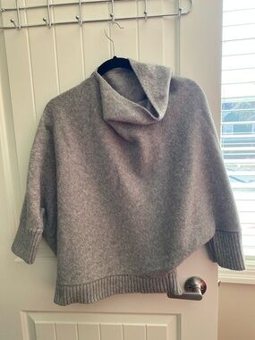 Guess Heather Gray Cowl Neck Pullover Sweater